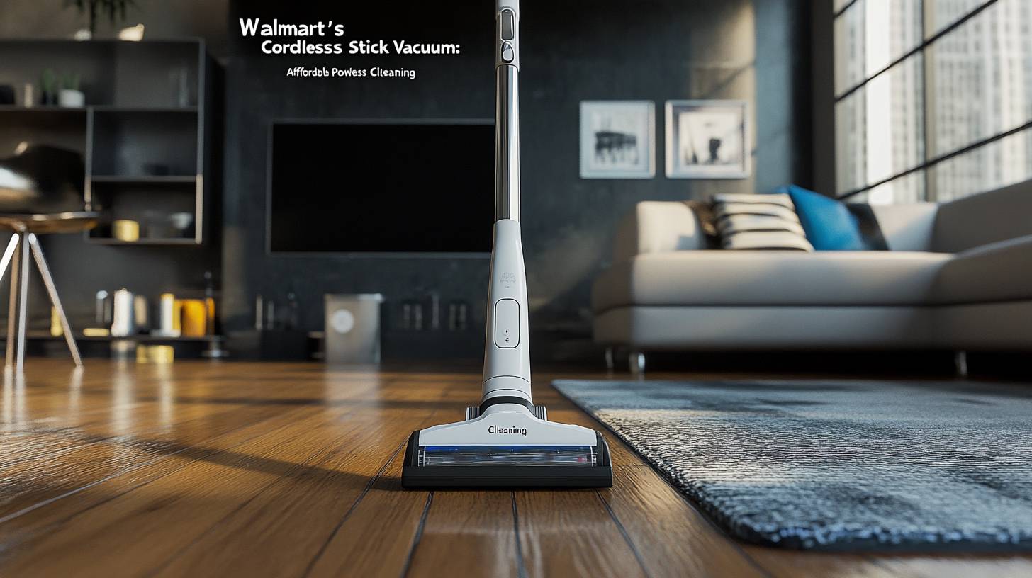 “Walmart’s Cordless Stick Vacuum: Budget-Friendly Strength for Easy Cleaning”