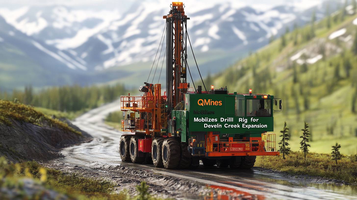 QMines Mobilizes Drill Rig for Develin Creek Project Expansion