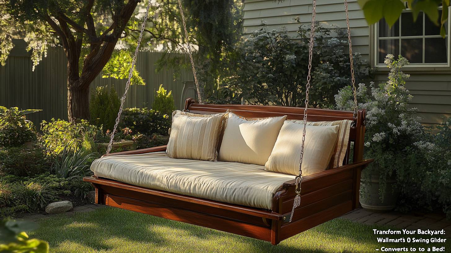 Transform Your Backyard: Walmart&rsquo;s 0 Swing Glider Now Only 0 – Converts to a Bed!