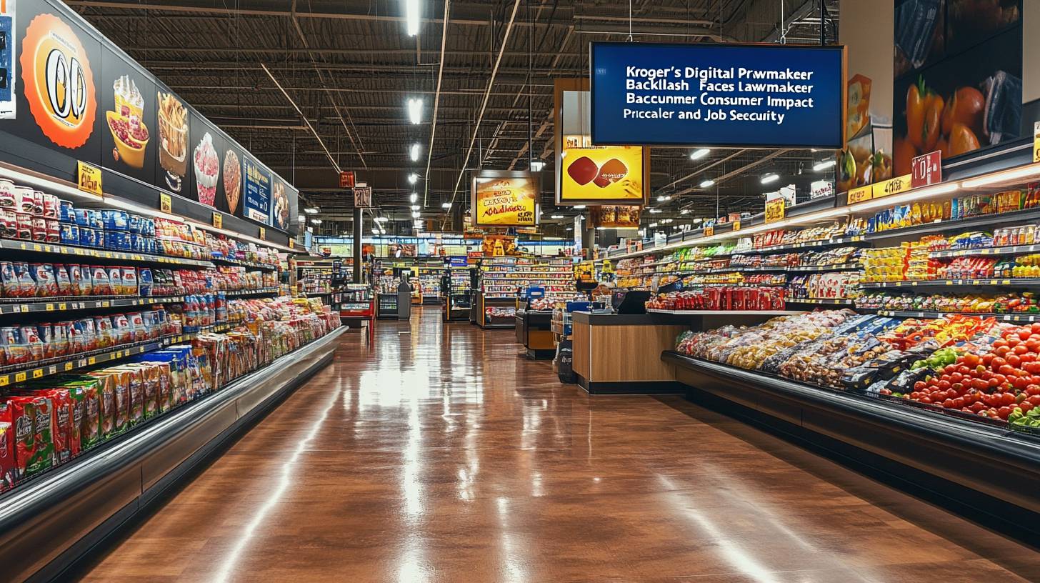 Kroger&rsquo;s Digital Price Tag Plan Faces Lawmaker Backlash Over Consumer Impact and Job Security