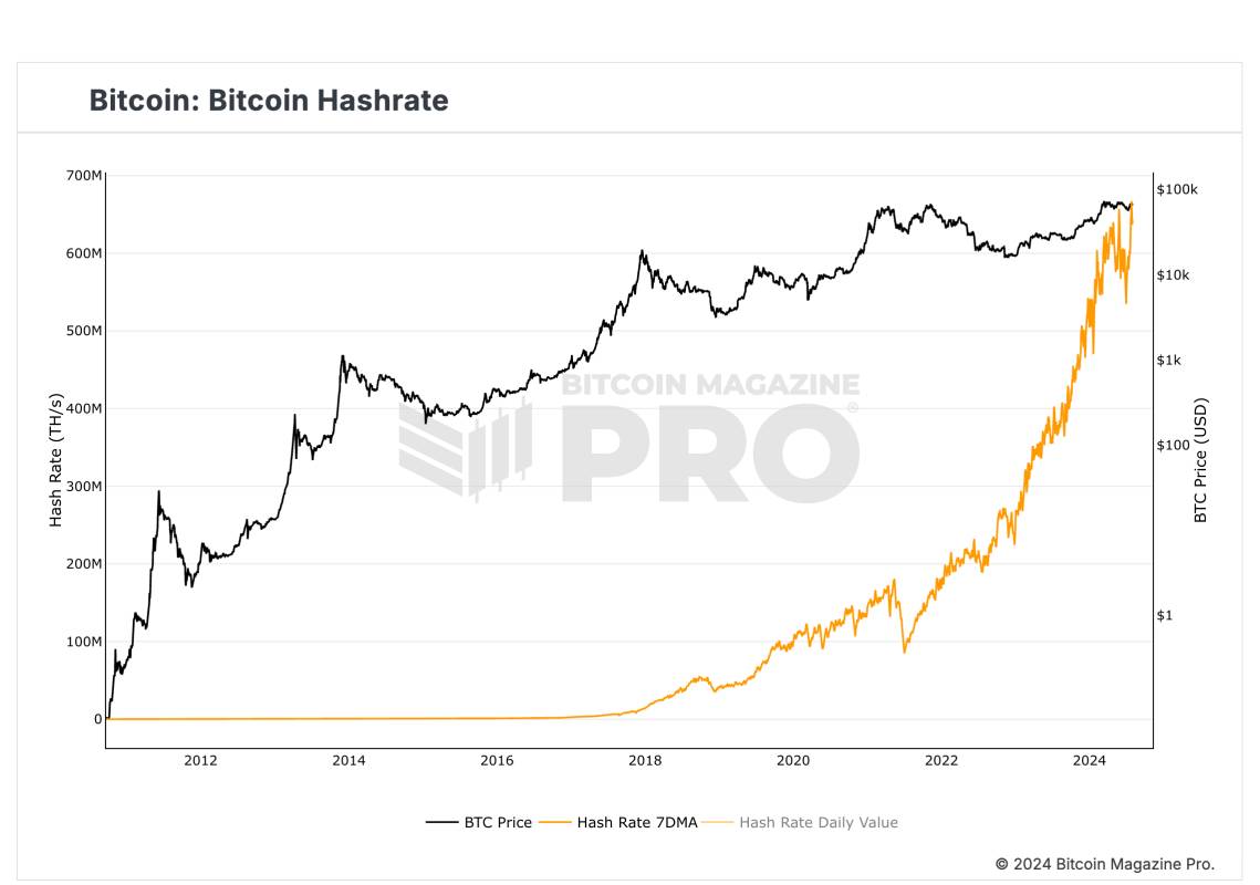 “Bitcoin Hashrate Hits All-Time High Following Trump’s Endorsement of the Industry”