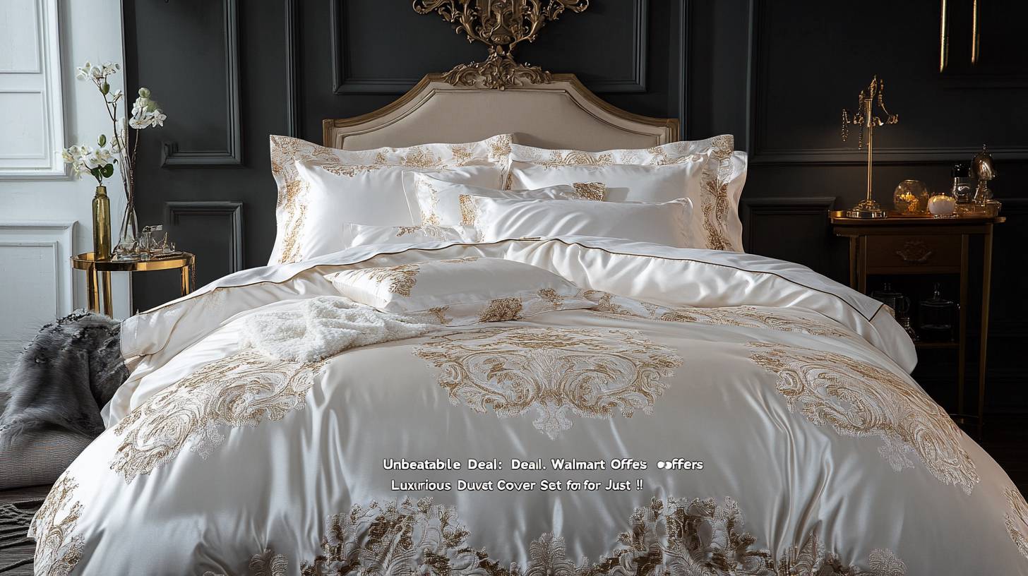 “Unmatched Offer: Walmart Presents Opulent Duvet Cover Set for Only !”