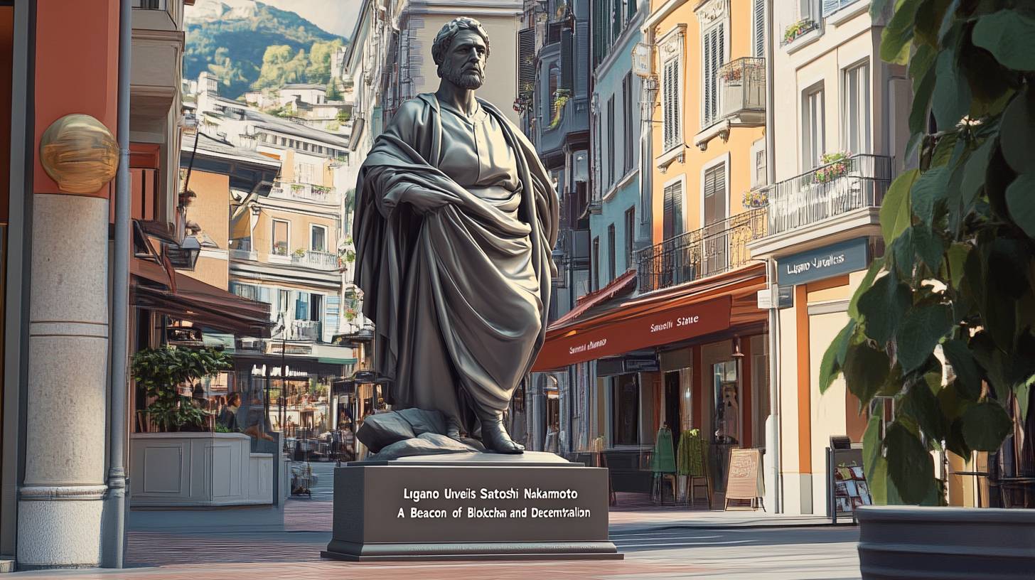 “Lugano Debuts Satoshi Nakamoto Sculpture: A Symbol of Blockchain Progress and Decentralization”